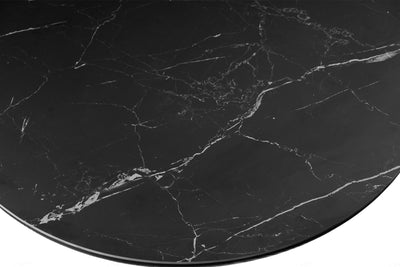 Blanco 200cm Oval Black Ceramic Sintered Marble Dining Table