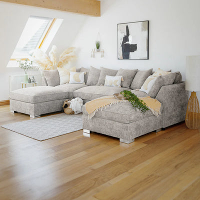 Bishopton Scatterback Sofa Truffle U Shape Corner