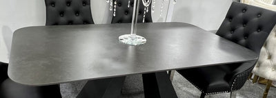 Lucien X Shape Ceramic Dining Table 160cm In 4 Colours