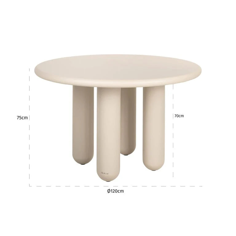 Richmond Interiors Dining Table Calma 120cm (Beige)
