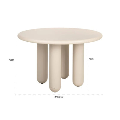 Richmond Interiors Dining Table Calma 120cm (Beige)