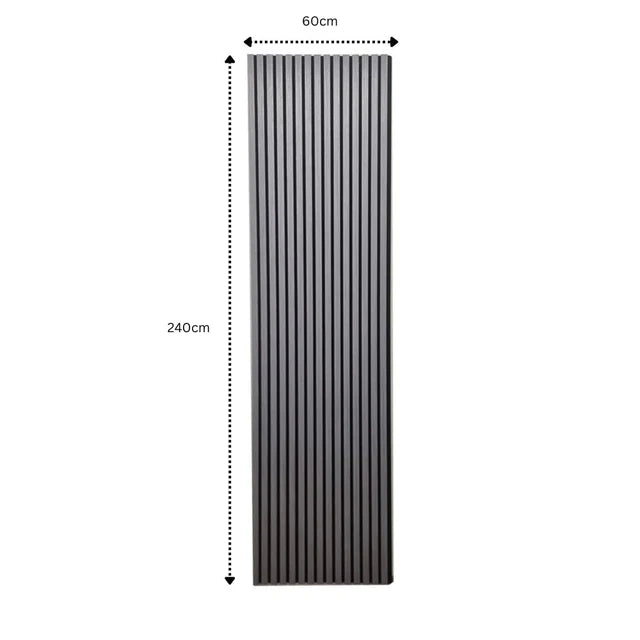 Acoustic Slatted Wall Panels Pack Of x4 240cm x 60cm - Range of Colours