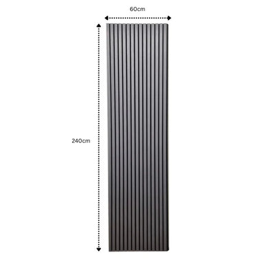 Acoustic Slatted Wall Panels Pack Of x4 240cm x 60cm - Range of Colours