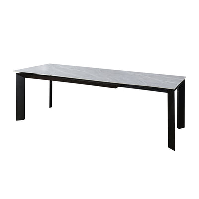 Scorpio GATE 160-220cm Grey Matt Ceramic Marble Side Extending Dining Table