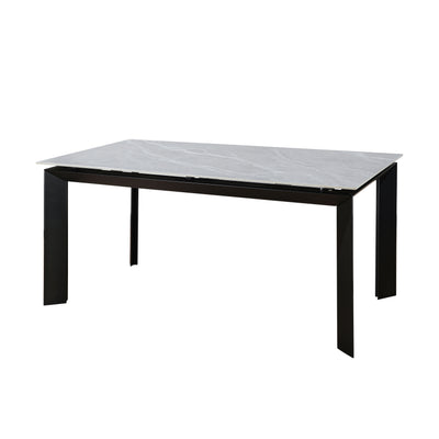 Scorpio GATE 160-220cm Grey Matt Ceramic Marble Side Extending Dining Table