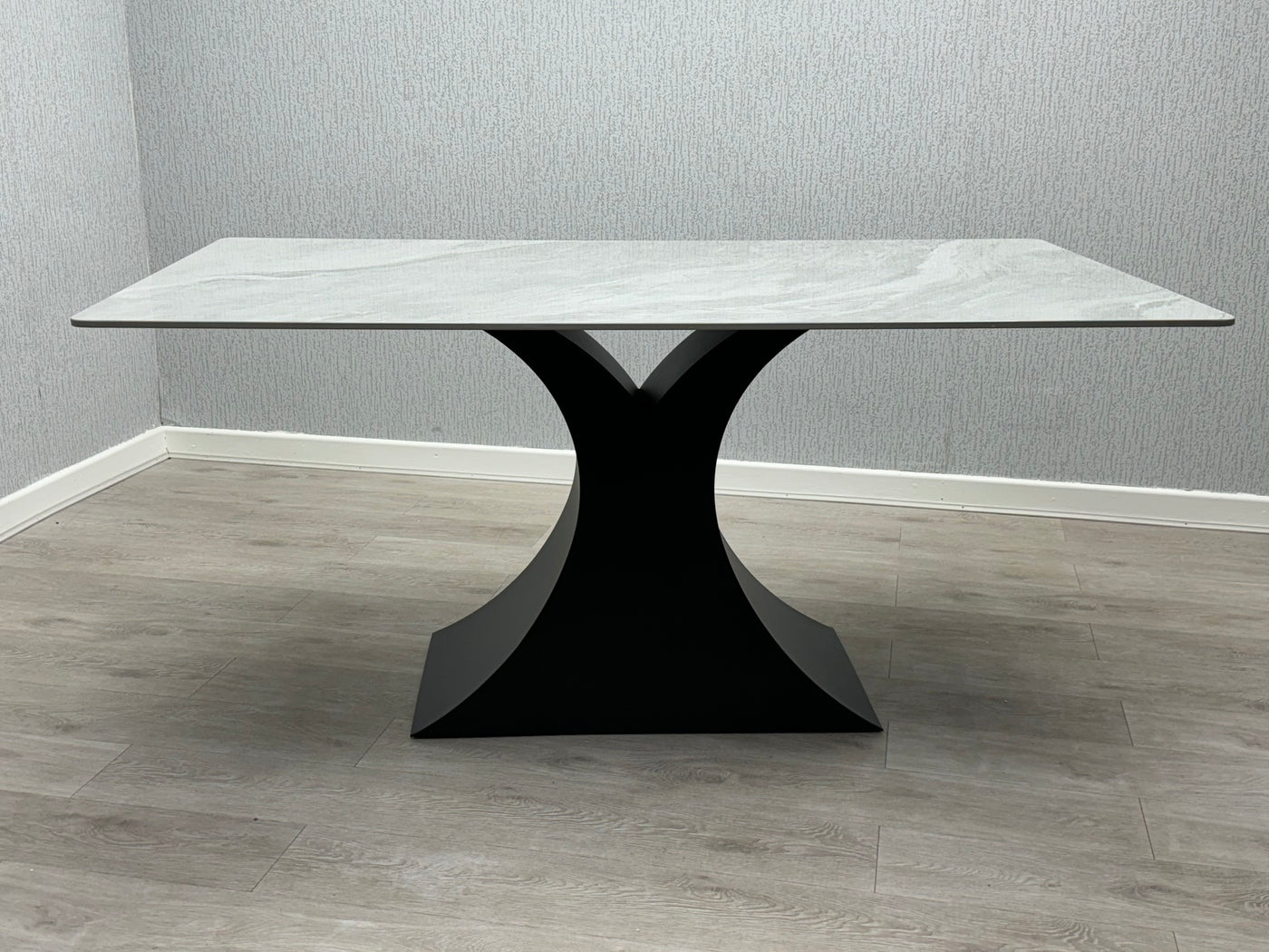 Carra 160CM Grey Ceramic Marble Dining Table