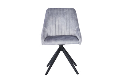 Nova 160-240cm White Ceramic Marble Side Extending Dining Table With Swivel Velvet Dining Chairs