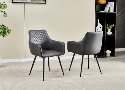 Chicago 160-200CM Cream Gold Extending Dining Table With Ceramic Top + Grey PU Leather Dining Chairs