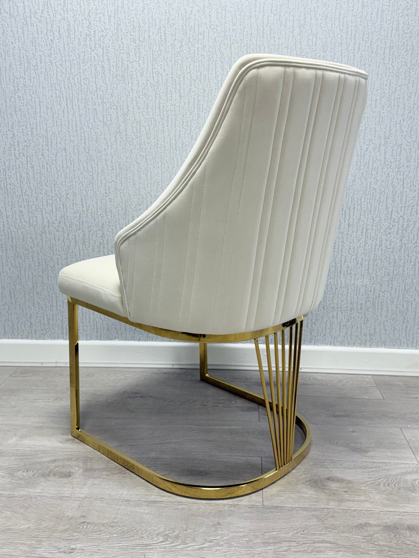 Mayfair 180CM Gold Marble Dining Table With Carlton Gold Velvet Dining Chairs