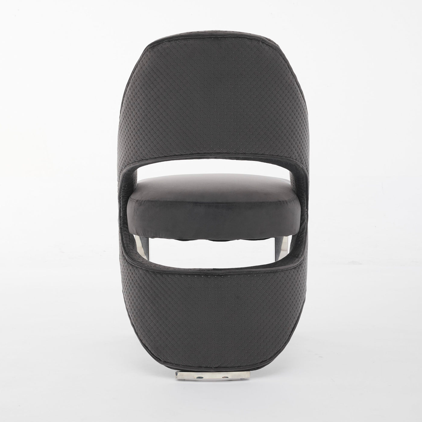 Arial Marble & Chrome Dining Table With Santos Velvet Chairs