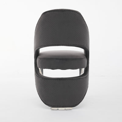 Arial Marble & Chrome Dining Table With Santos Velvet Chairs