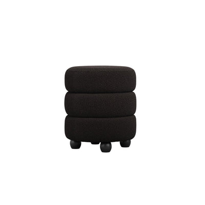Manhattan Designs Emi Black Boucle Pouffe
