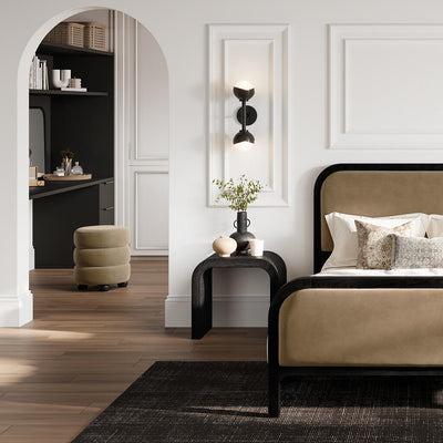 Manhattan Designs Emi Mole and Black Pouffe
