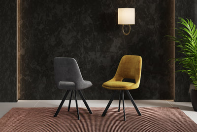 Toronto 140-180cm Grey Matt Ceramic Marble Extending Dining Table With Velvet Dining Chairs