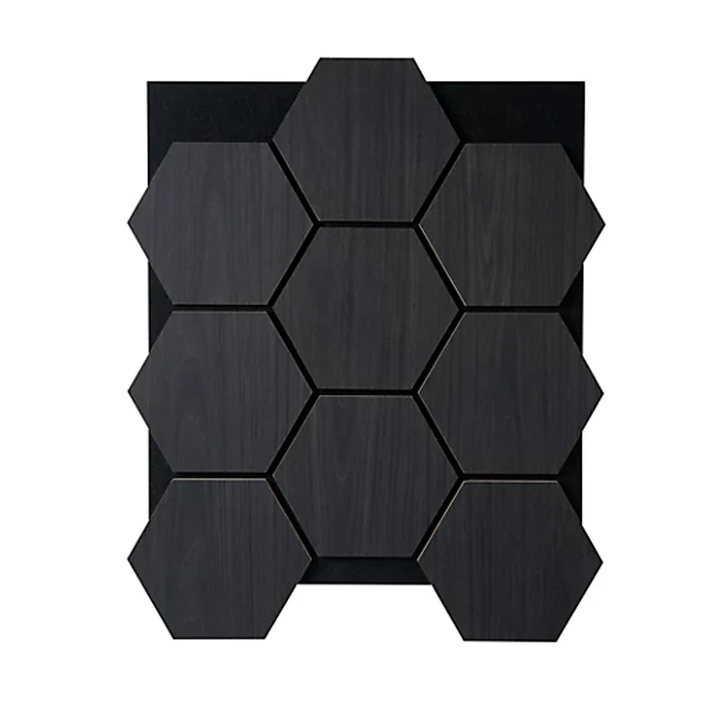 Acoustic Hexagon Wall Panels Pack Of x4 70cm x 60cm - Range of Colours