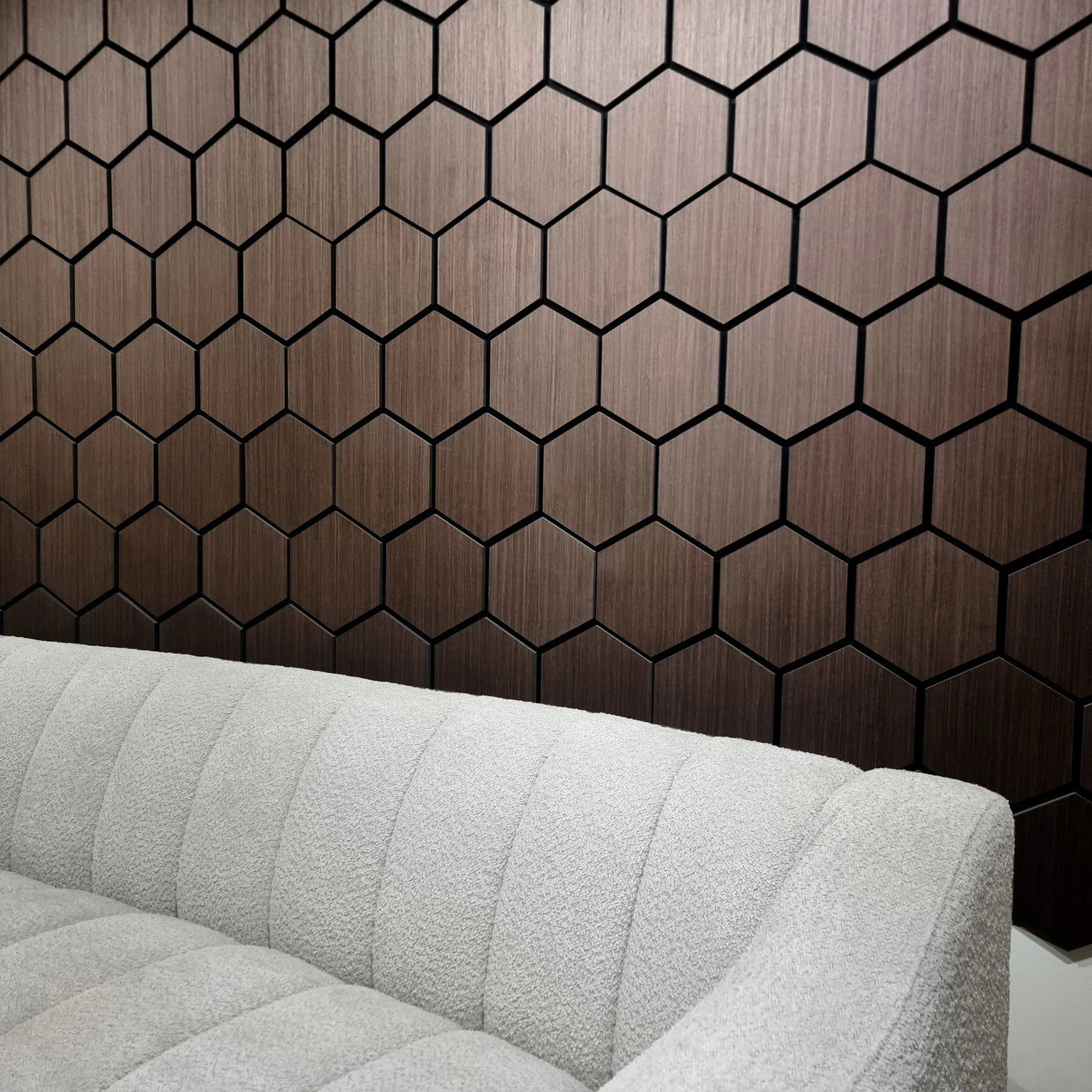 Acoustic Hexagon Wall Panels Pack Of x4 70cm x 60cm - Range of Colours