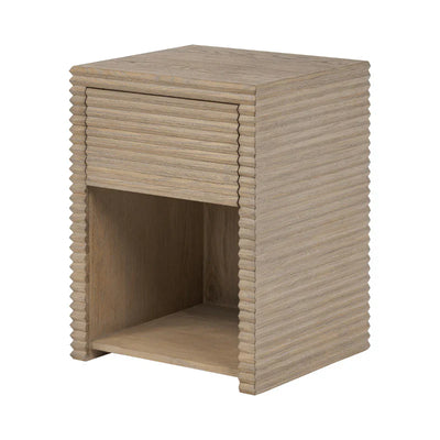 DI Designs Wickham 1 Drawer Bedside in Ribbed Oak-Bedside Tables-DI Designs-Belmont Interiors
