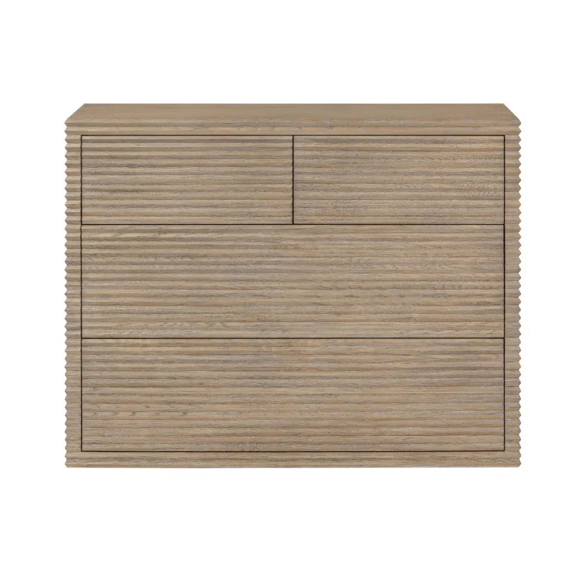 DI Designs Wickham Chest of Drawers in Ribbed Oak-Chest of Drawers-DI Designs-Belmont Interiors