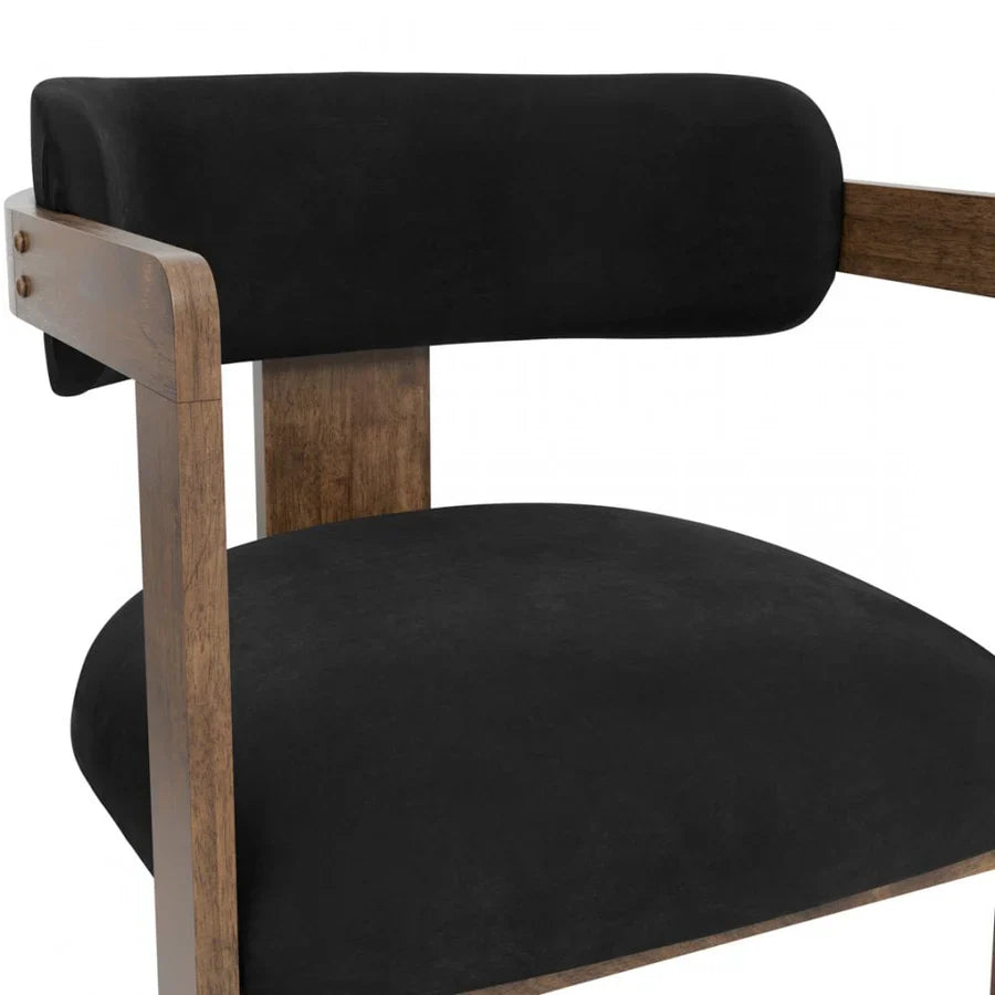 Manhattan Designs Neo Mai Black and Walnut Dining Chair