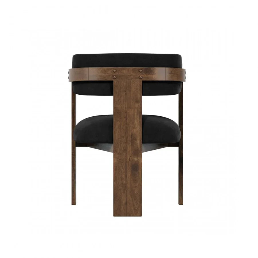 Manhattan Designs Neo Mai Black and Walnut Dining Chair