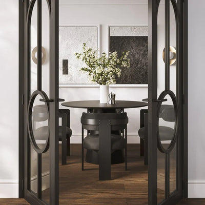 Manhattan Designs Neo Mai Black On Black Dining Chair