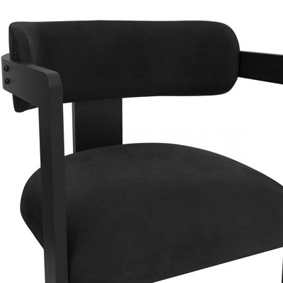 Manhattan Designs Neo Mai Black On Black Dining Chair