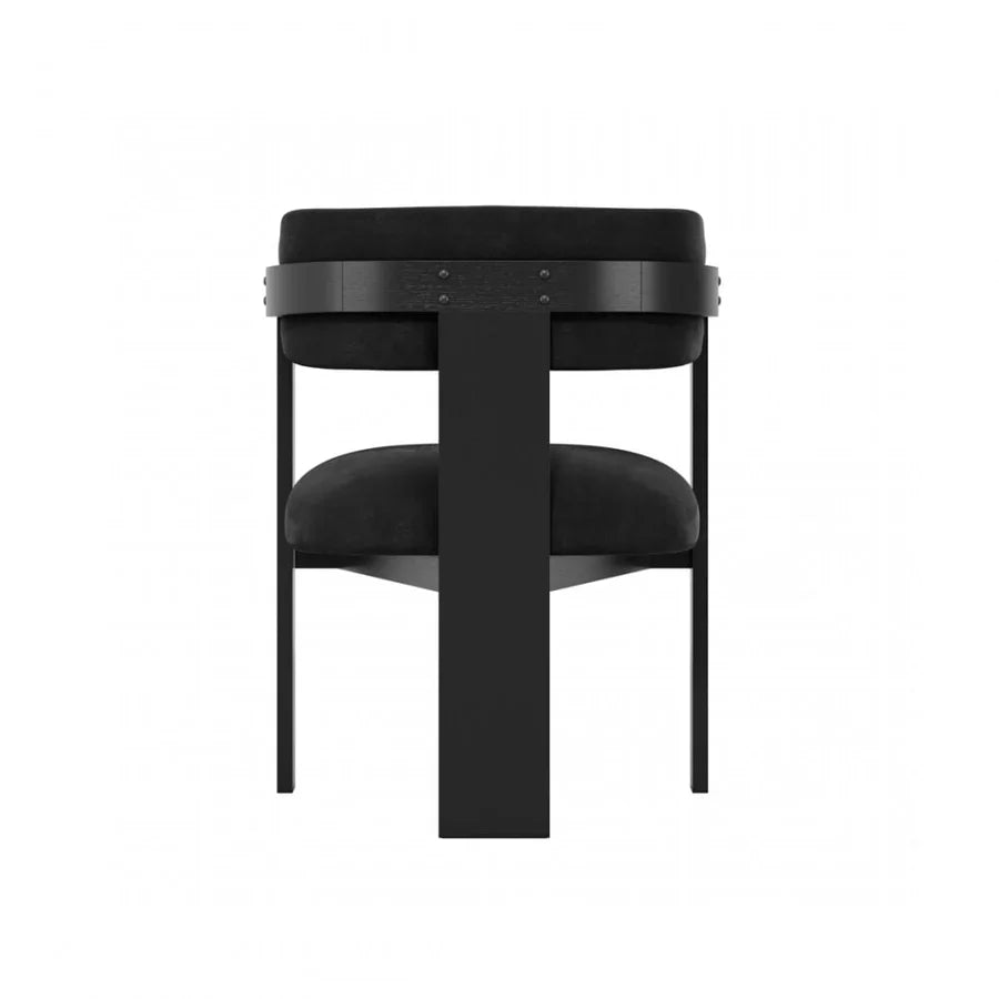 Manhattan Designs Neo Mai Black On Black Dining Chair