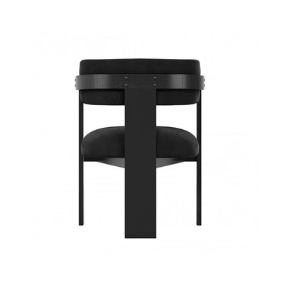 Manhattan Designs Neo Mai Black On Black Dining Chair