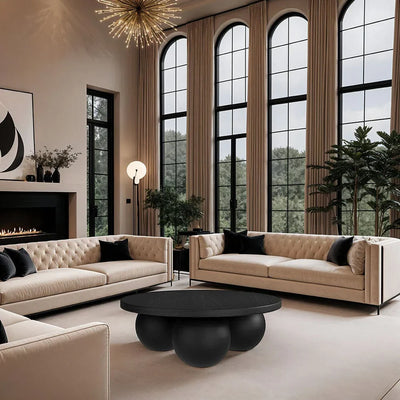 Manhattan Designs Kenji Matt Black Coffee Table