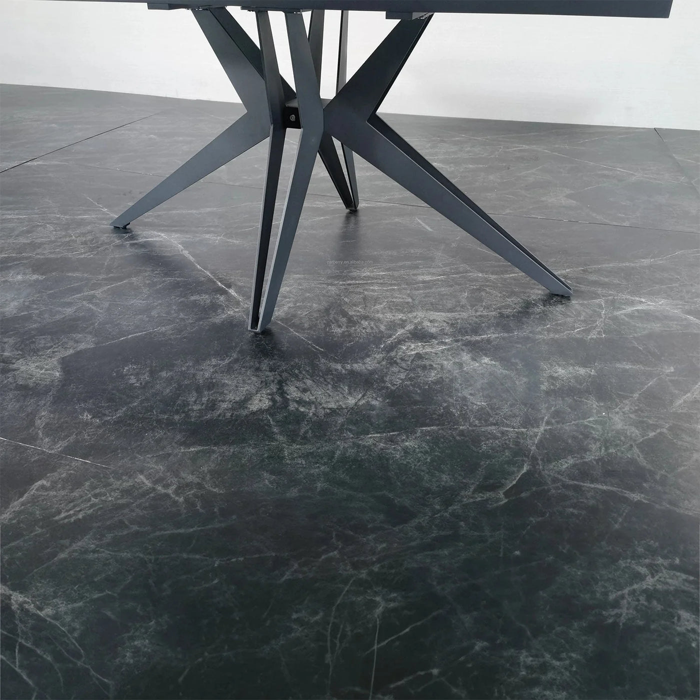Nova 160-200cm White/Gold Ceramic Marble Extending Dining Table
