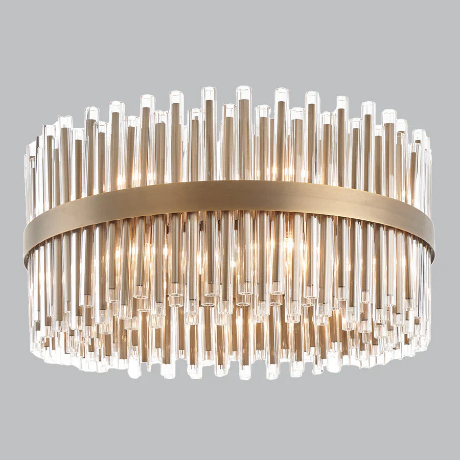 Ives Antique Brass Chandelier 80cm