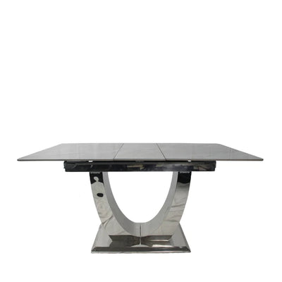 Arial 1.6-2.0m Extending Grey Ceramic Marble Dining Table