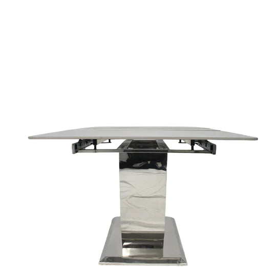 Arial 1.6-2.0m Extending Grey Ceramic Marble Dining Table