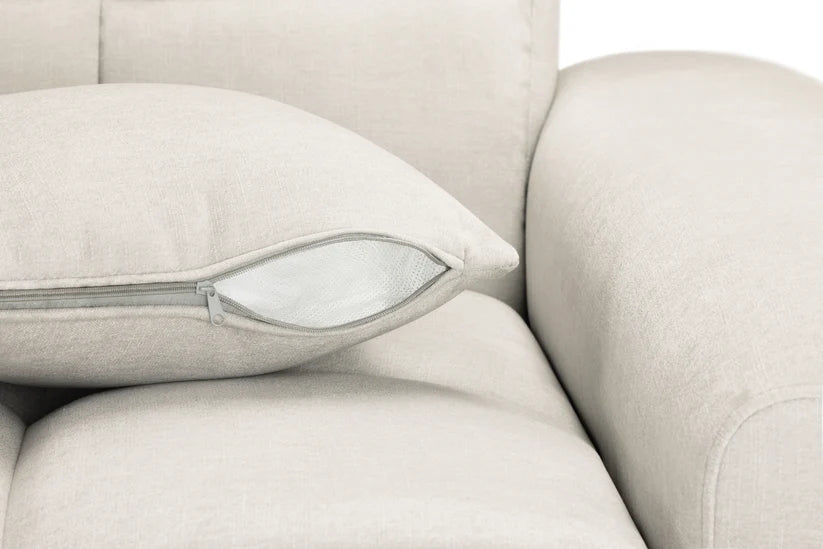 The Bubble Beige Boucle Fabric Left Hand Corner Cloud Sofa