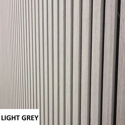Acoustic Slatted Wall Panels Pack Of x4 240cm x 60cm - Range of Colours