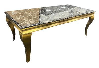Louis Gold Marble Coffee Table In 4 Colours