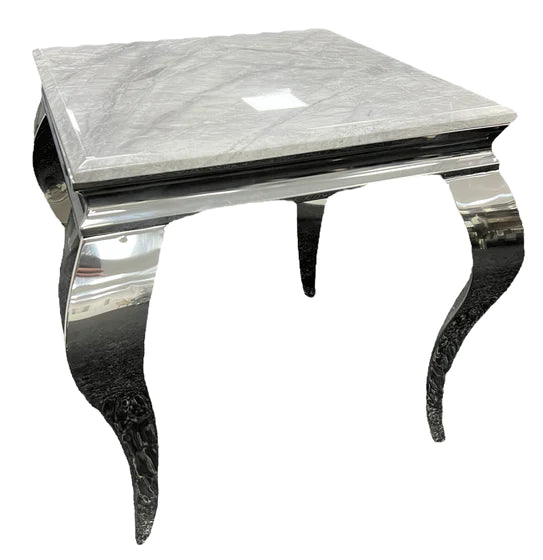Louis Chrome Marble Lamp End Table In 4 Colours
