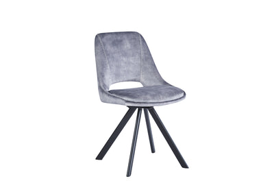 Toronto 140-180cm Grey Matt Ceramic Marble Extending Dining Table With Velvet Dining Chairs