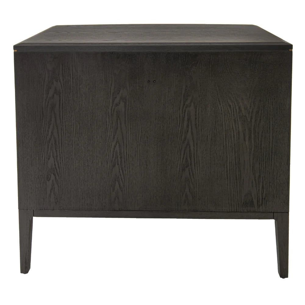 RV Astley Vancent Chest Dark Grey Gold Esme Furnishings