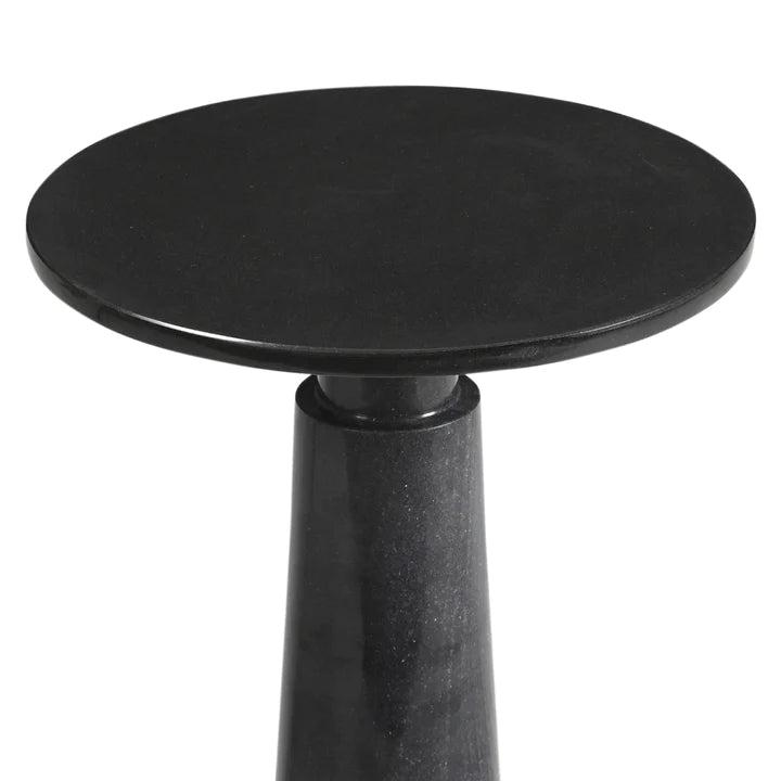 RV Astley Vilaine Black Marble Side Table