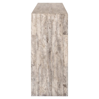 Richmond Interiors La Rague Natural Grey Travertine Console Table