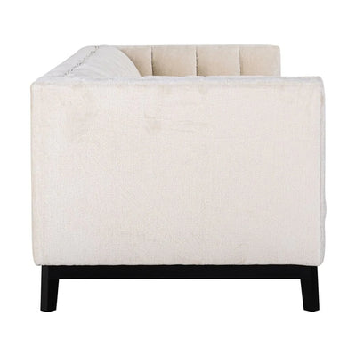 Richmond Interiors Beaudy 4 Seater Sofa White Chenille Fabric