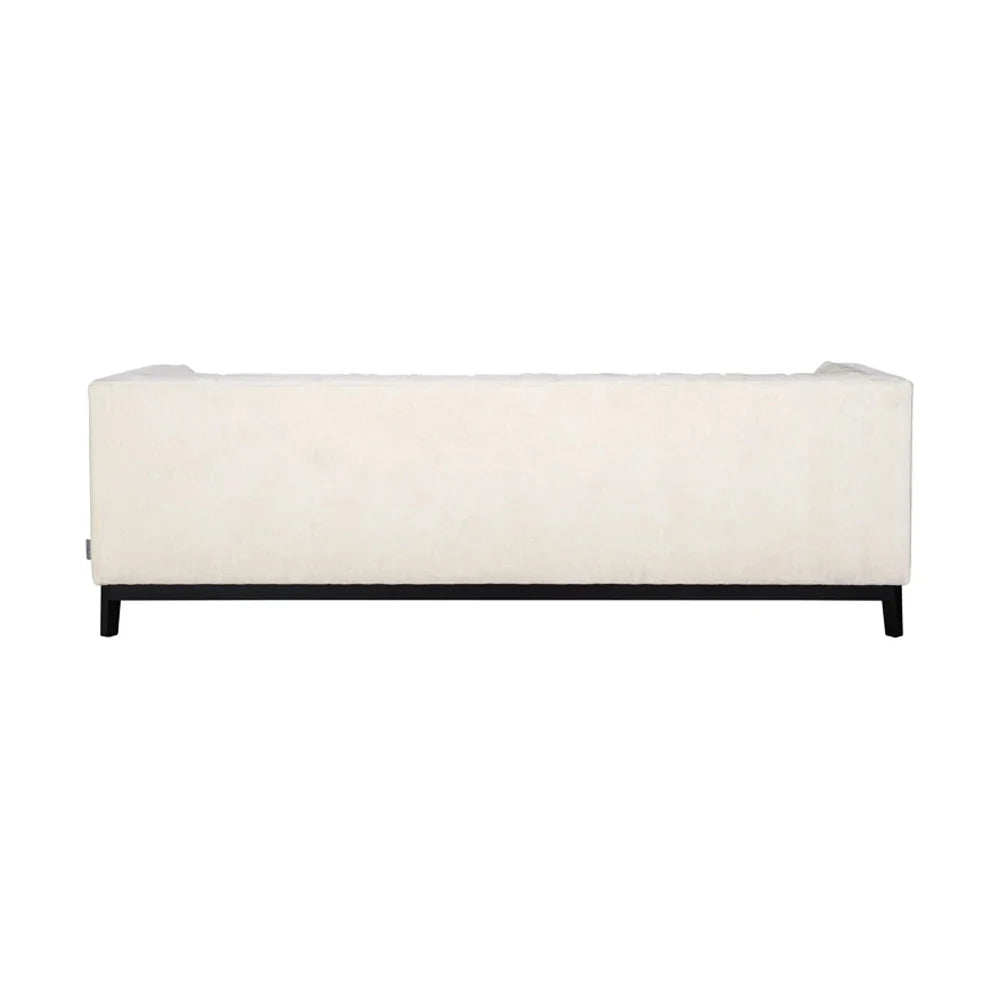 Richmond Interiors Beaudy 4 Seater Sofa White Chenille Fabric