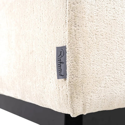 Richmond Interiors Beaudy 4 Seater Sofa White Chenille Fabric
