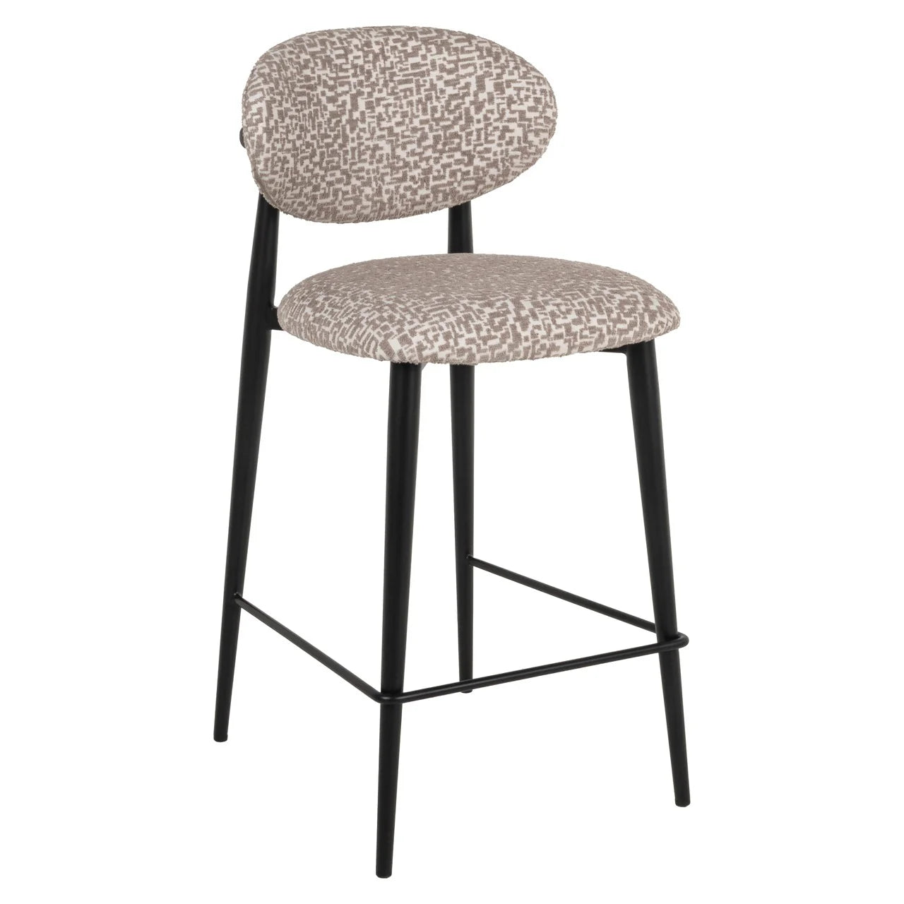 Richmond Interiors Dantes Natural Geo Counter Stool
