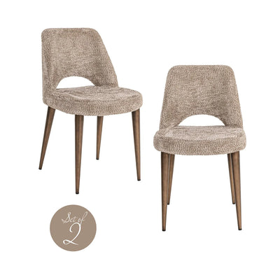Richmond Interiors Delphine Lovely Nature Dining Chairs - Pairs