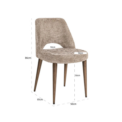 Richmond Interiors Delphine Lovely Nature Dining Chairs - Pairs