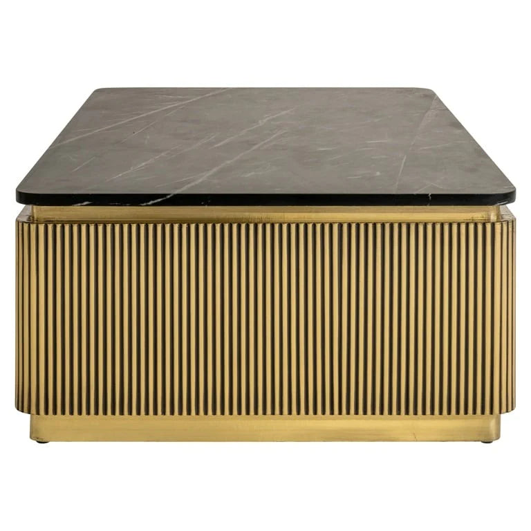 Richmond Interiors Ironville Rectangular Golden Coffee Table