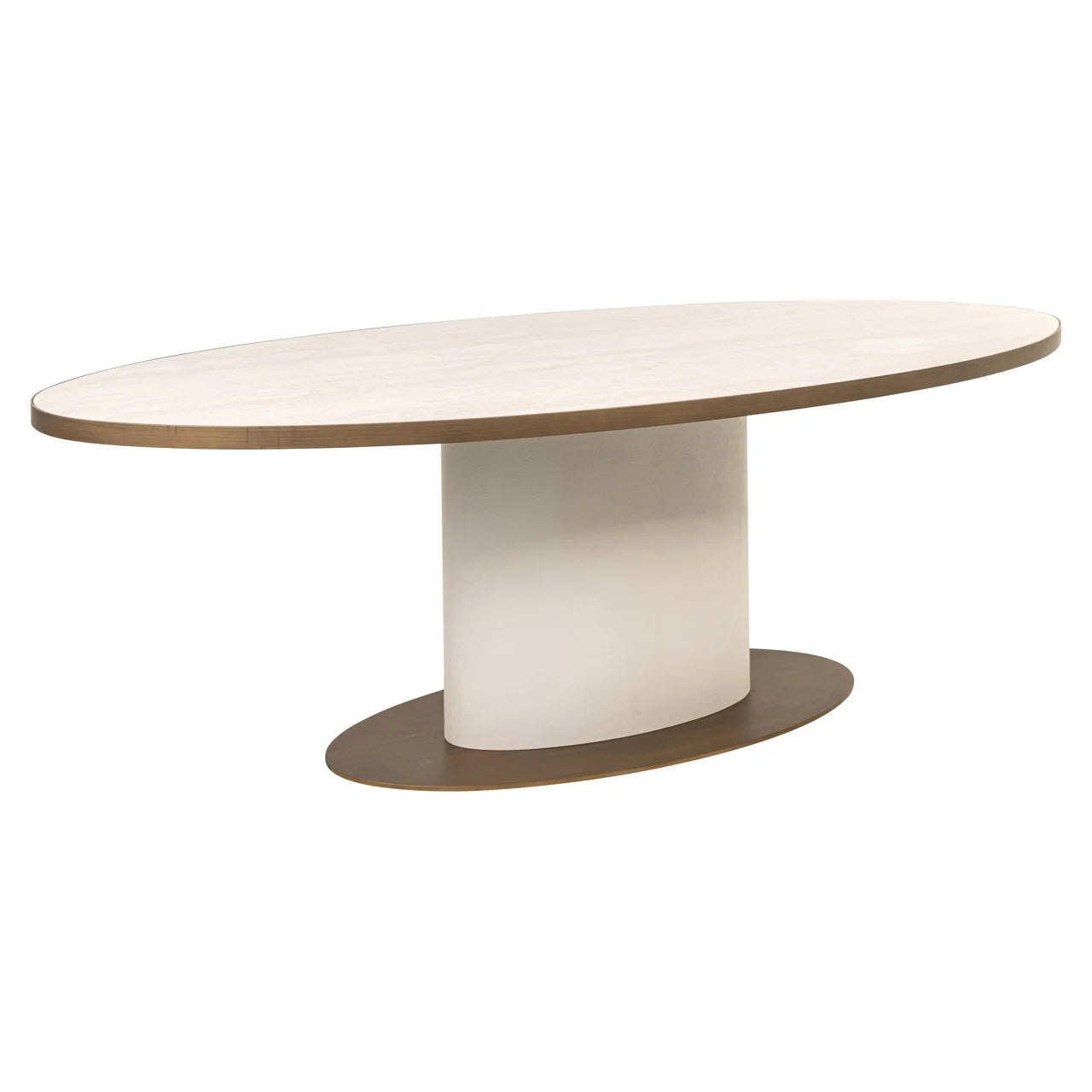 Richmond Interiors Tivoli White 230cm Oval Dining Table