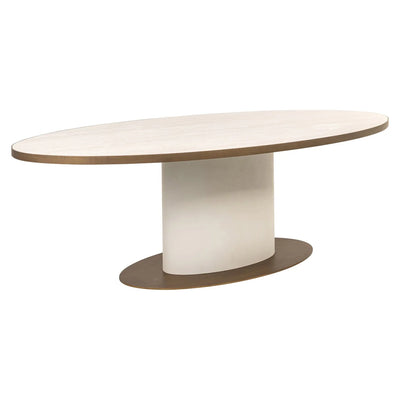 Richmond Interiors Tivoli White 230cm Oval Dining Table